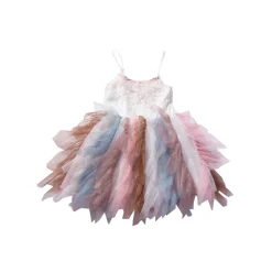 Petite Hailey Overalls & Jumpsuits> Waved Fur Tutu Dress Dark Multi