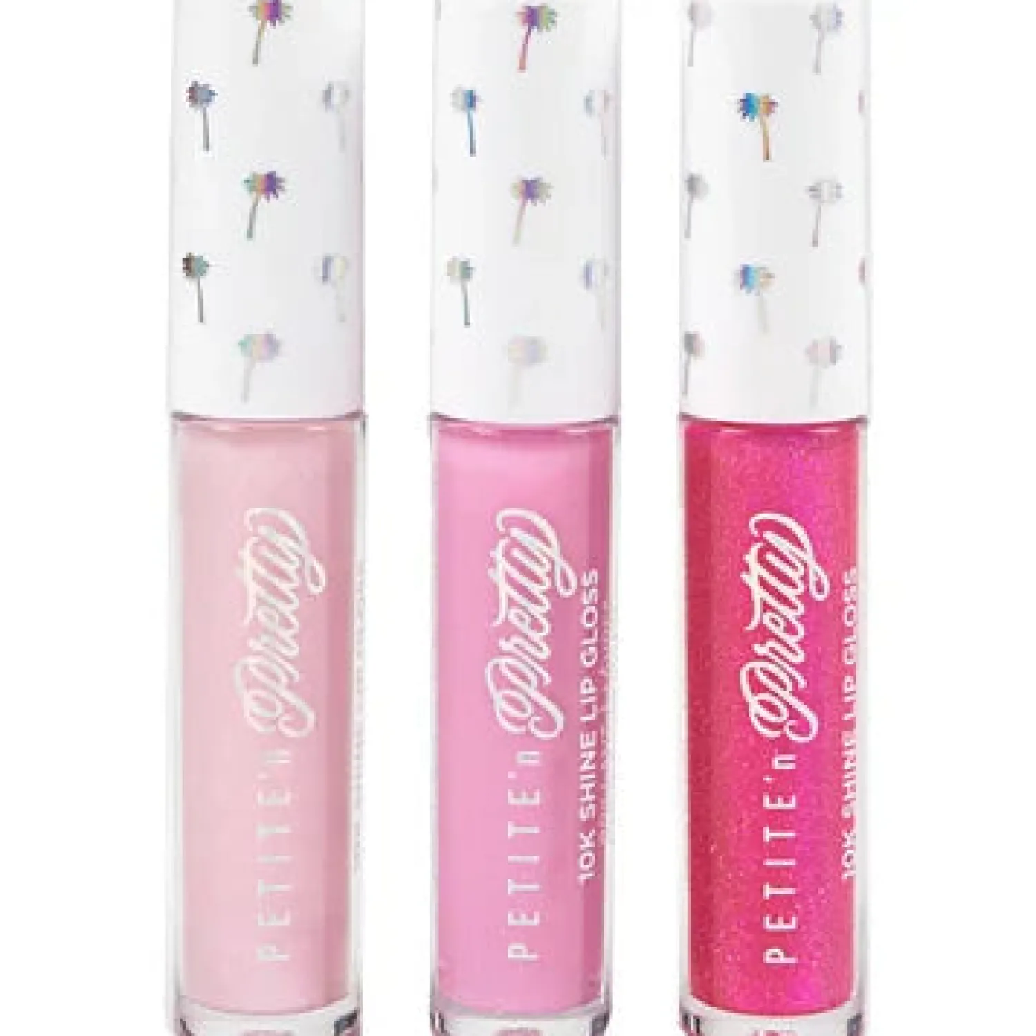 Petite N Pretty Face Masks> Snow-Glowed Travel Size 10K Shine Lip Gloss Trio