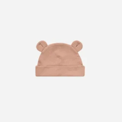 Quincy Mae Hats> Baby Bear Beanie || Rose