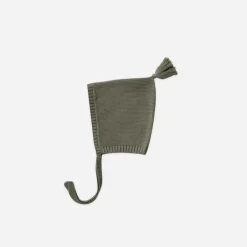 Quincy Mae Hats> Knit Pixie Bonnet || Forest