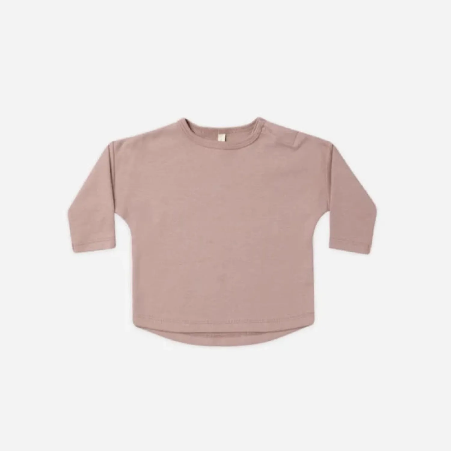 Quincy Mae Long Sleeve T Shirts> Long Sleeve Tee || Mauve
