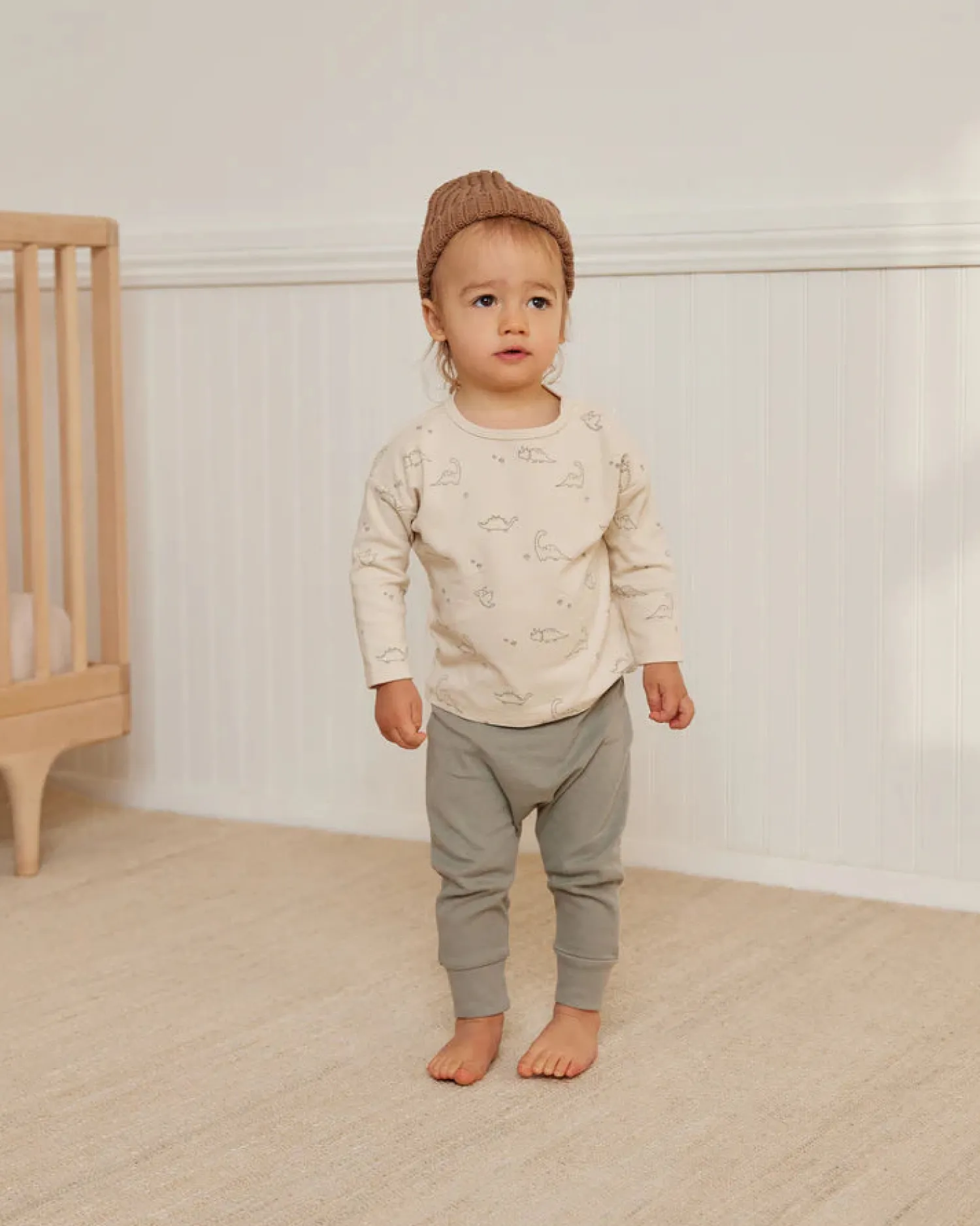 Quincy Mae Long Sleeve T Shirts> Long Sleeve Tee || Dinos