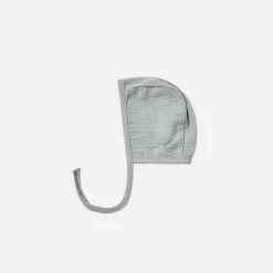 Quincy Mae Hats> Woven Baby Bonnet || Dusty Blue