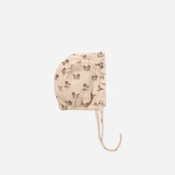 Quincy Mae Hats> Woven Ruffle Bonnet || Fig Flora