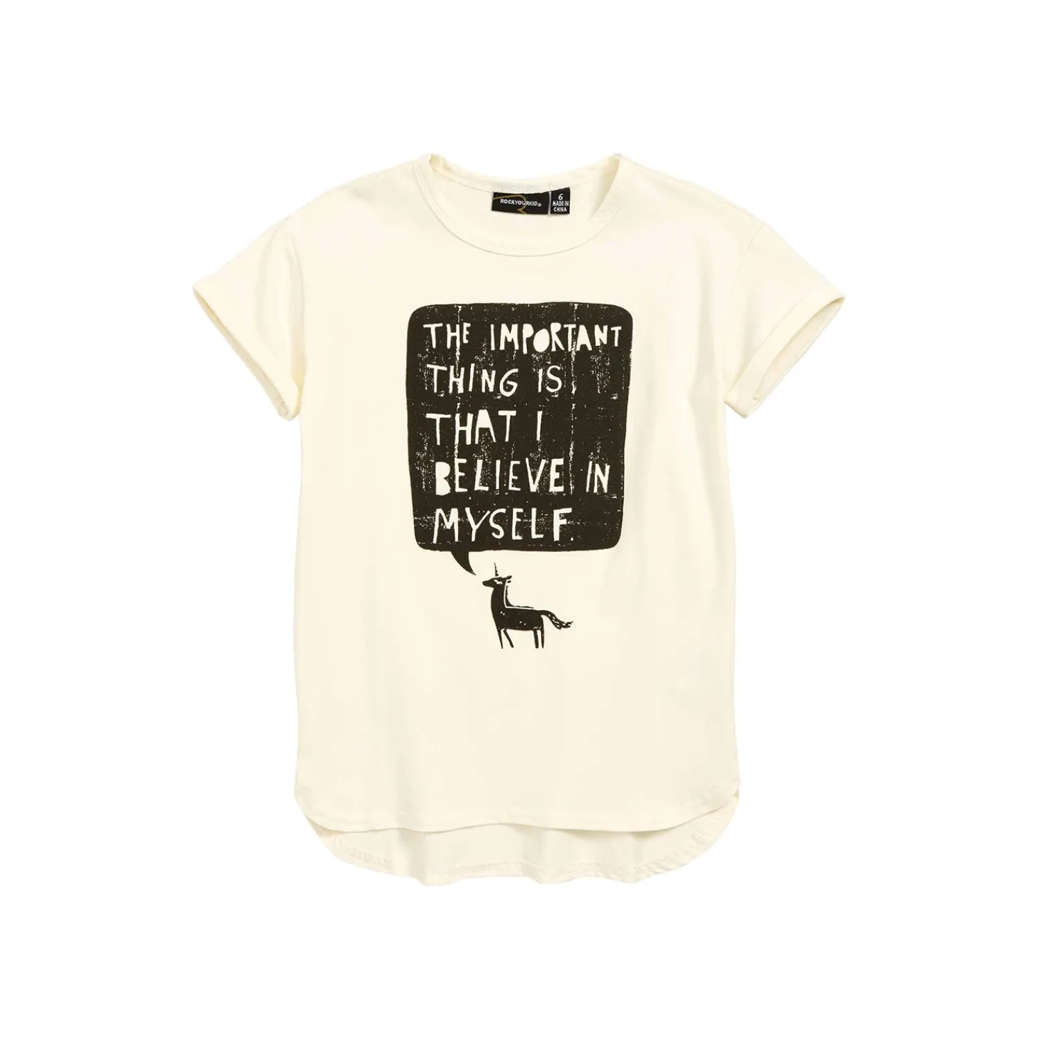 Rock Your Baby Overalls & Jumpsuits> Believe In Myself Unicorn T-Shirt Dress * Final Sale