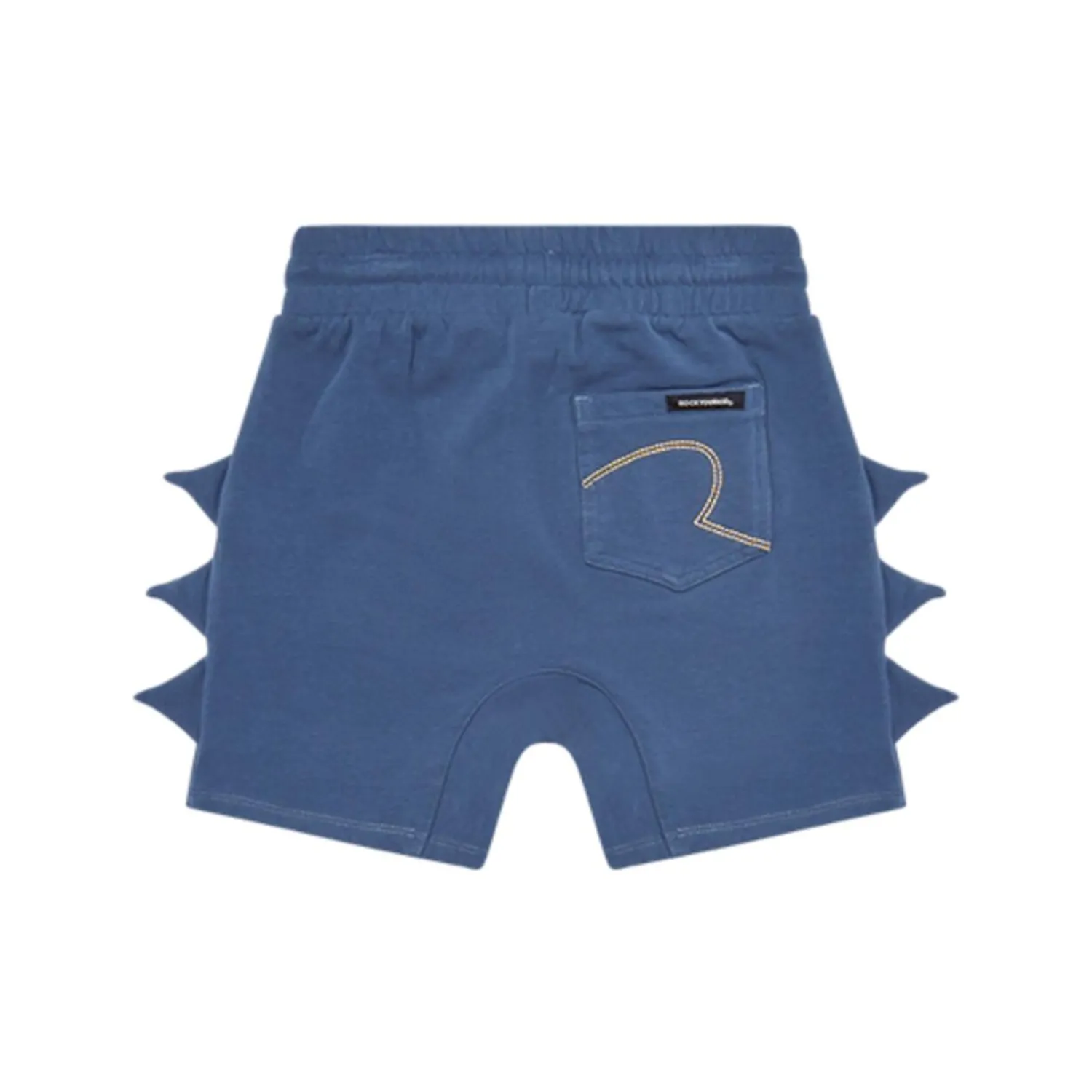 Rock Your Baby Shorts> Boy Blue Wash Dino Shorts
