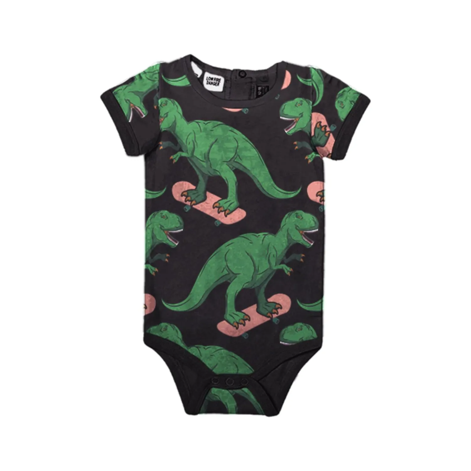 Rock Your Baby Onesies> Dino Skater Bodysuit