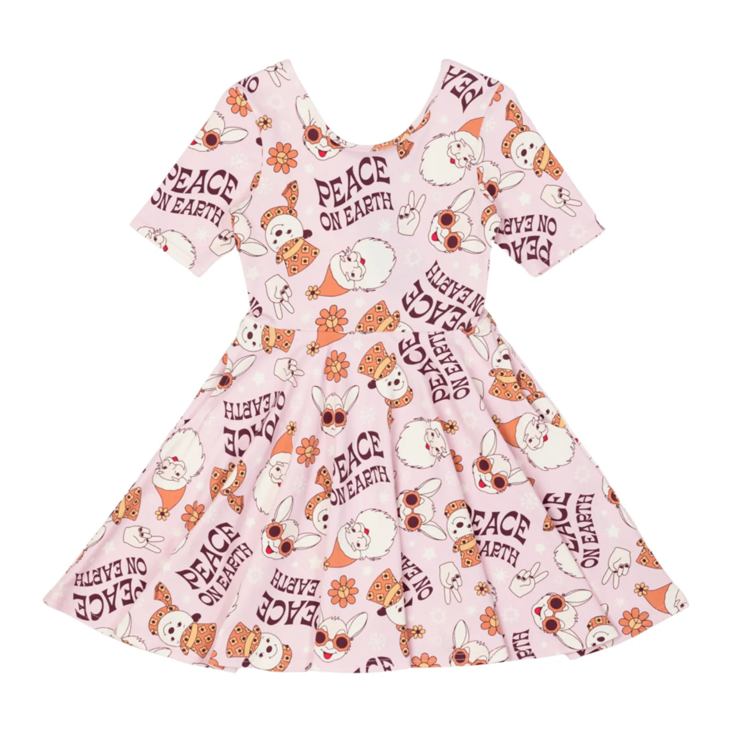 Rock Your Baby Overalls & Jumpsuits> Peace On Earth Mabel Waisted Dress