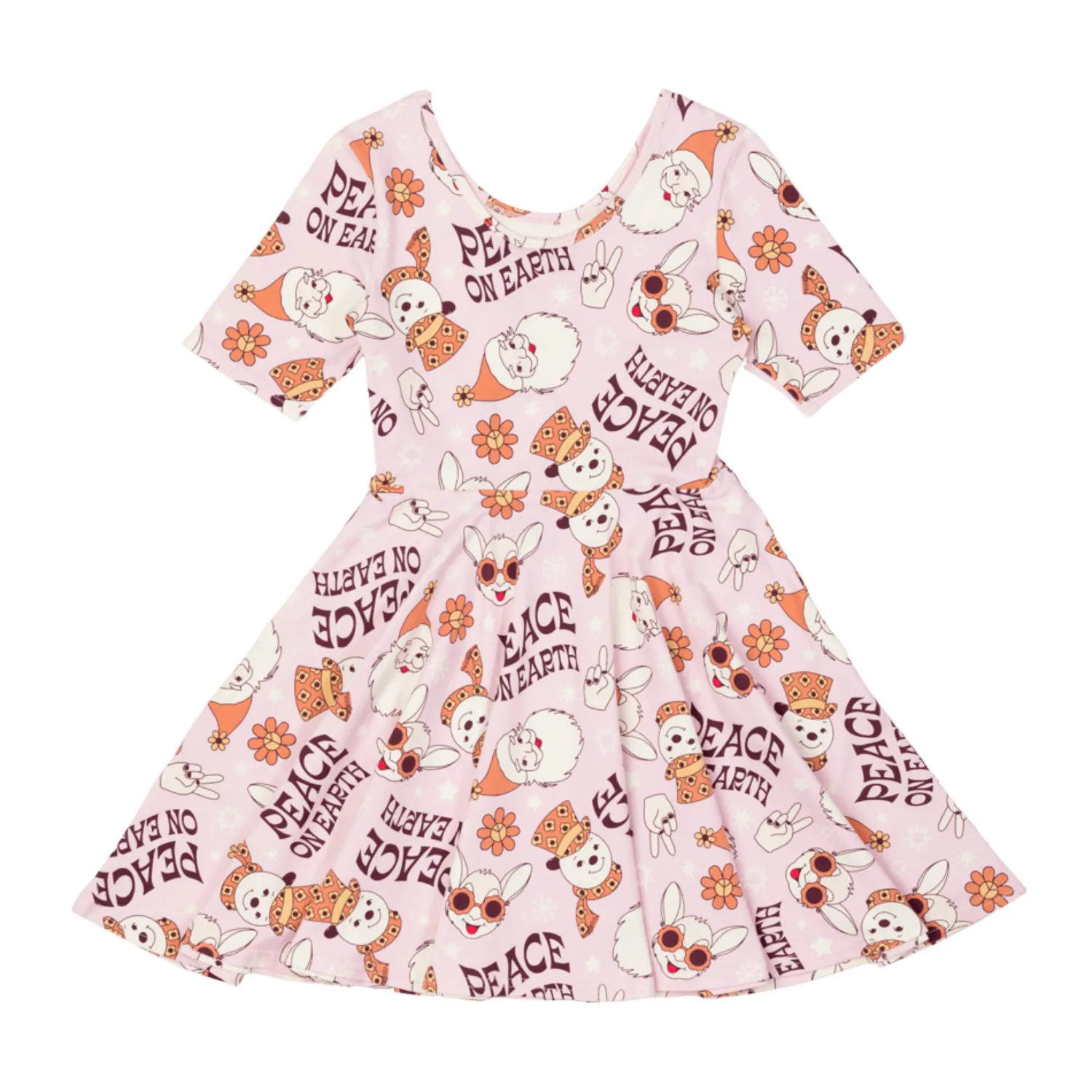 Rock Your Baby Overalls & Jumpsuits> Peace On Earth Mabel Waisted Dress