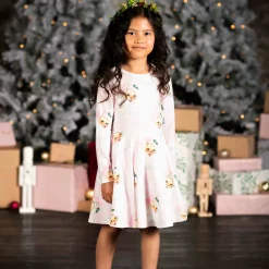 Rock Your Baby Overalls & Jumpsuits> Pink Santa Waisted Dress