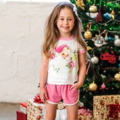 Rock Your Baby Long Sleeve T Shirts> Pretty Santa T Shirt