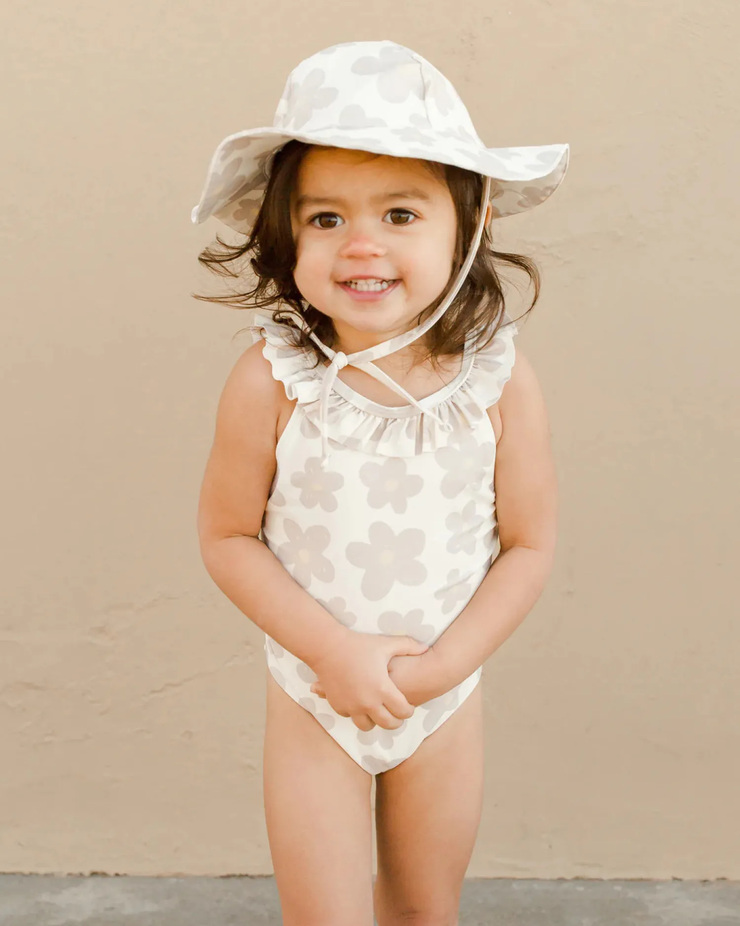 Rylee And Cru Face Masks>Rylee + Cru Arielle One-Piece || Retro Floral Upf 50+