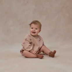 Rylee And Cru Rompers>Rylee + Cru Baby Crew Neck Romper || Hot Air Balloons