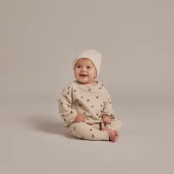Rylee And Cru Long Sleeve T Shirts>Rylee + Cru Baby Slouchy Pullover Hearts