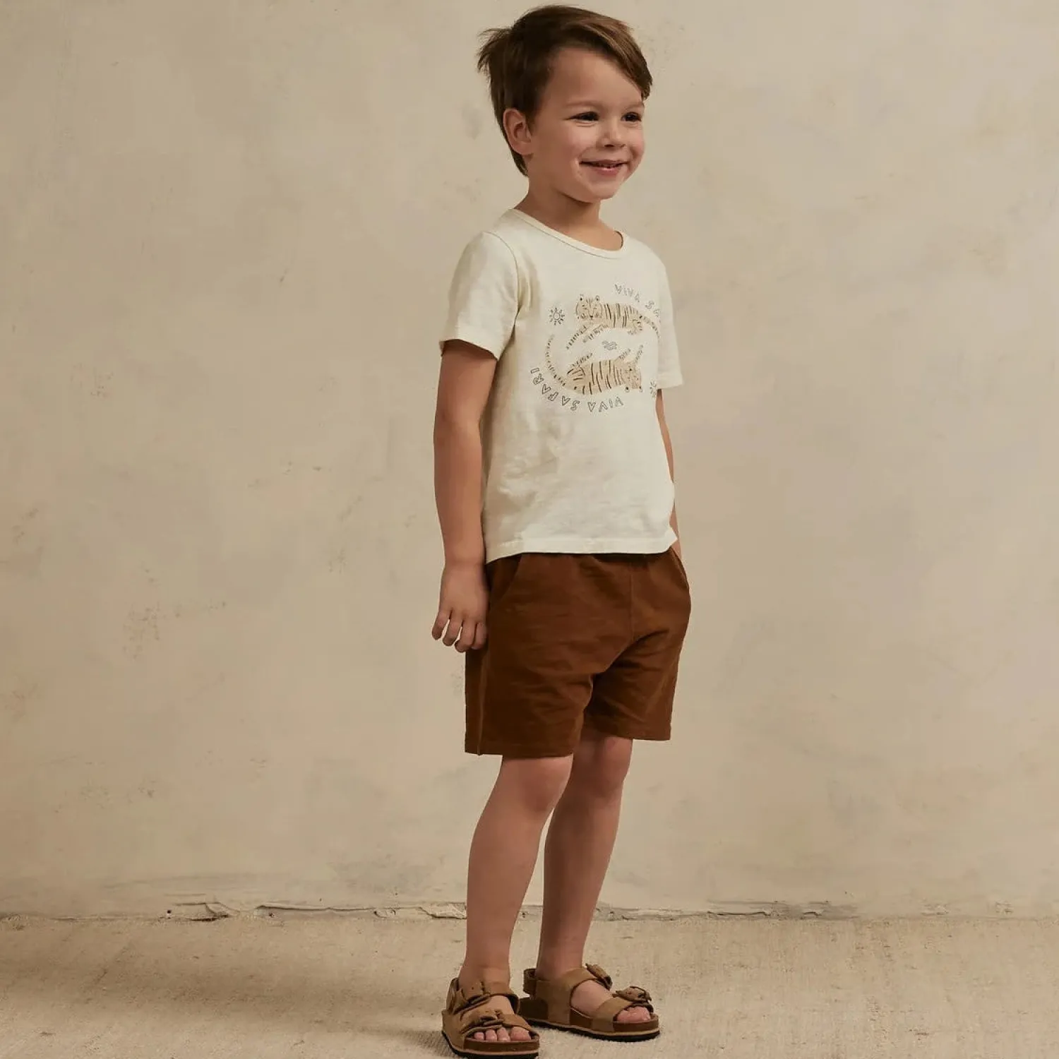 Rylee And Cru T Shirts>Rylee + Cru Basic Tee || Viva Safari