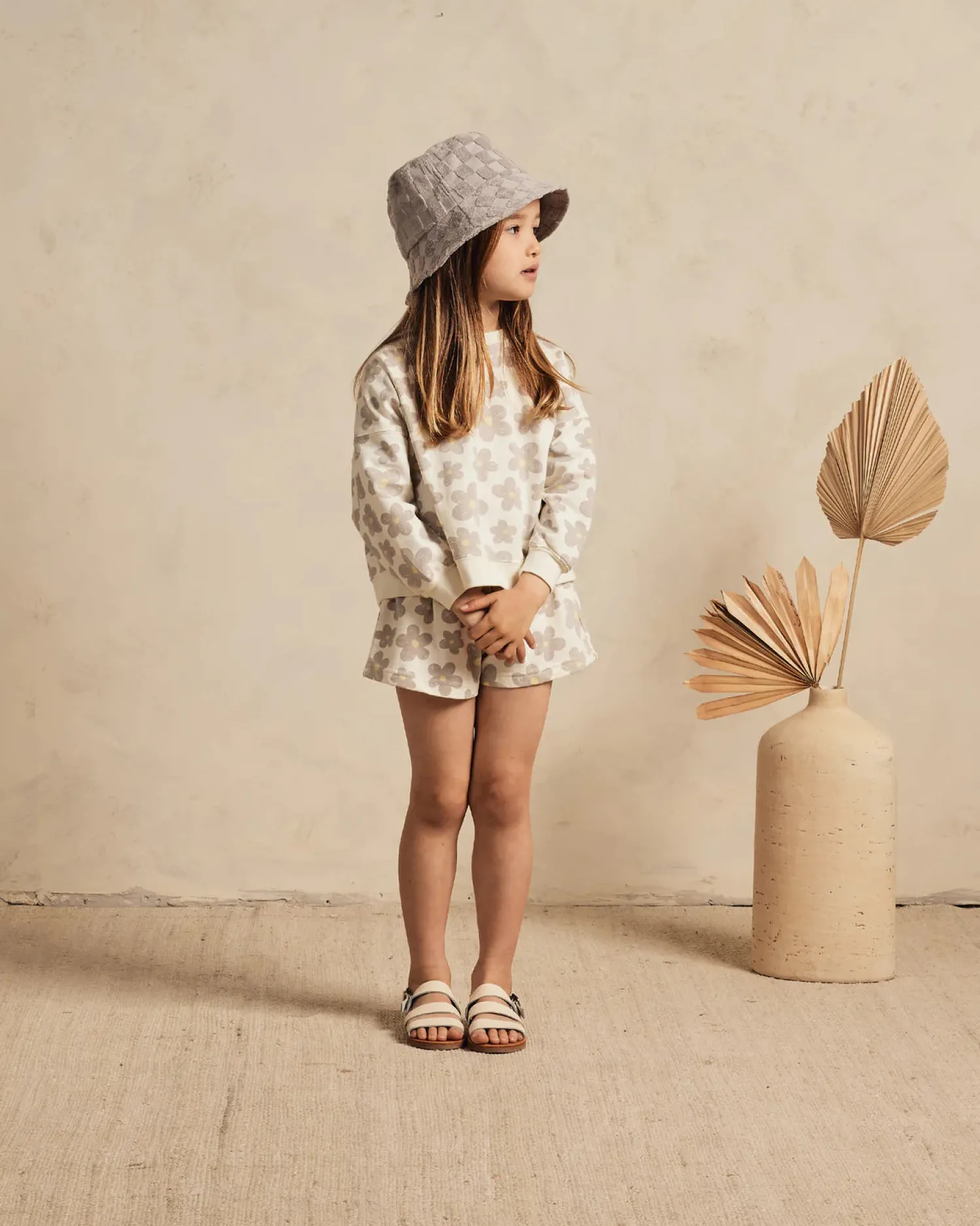 Rylee And Cru Face Masks>Rylee + Cru Boxy Pullover || Retro Floral