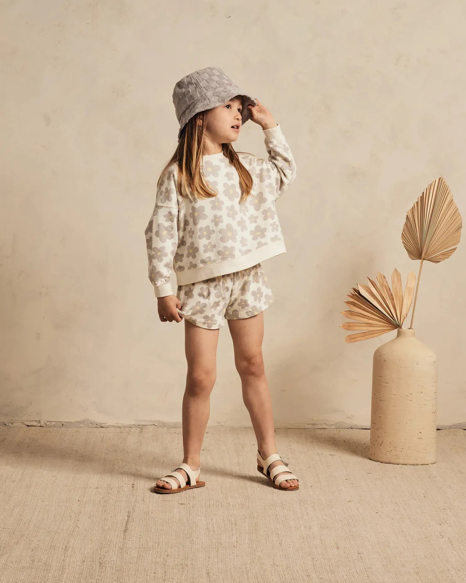 Rylee And Cru Face Masks>Rylee + Cru Boxy Pullover || Retro Floral