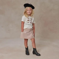 Rylee And Cru Dresses>Rylee + Cru Girl Asymmetrical Skort Rose