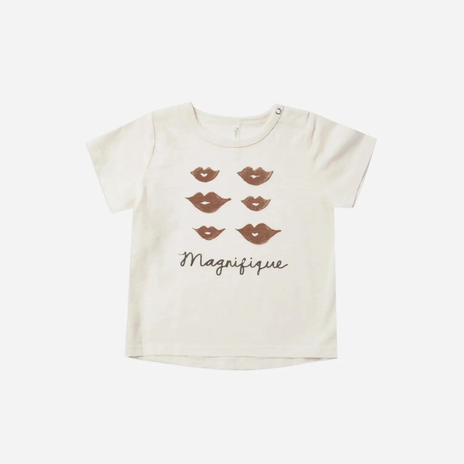 Rylee And Cru Dresses>Rylee + Cru Girl Basic Tee Magnifique