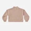 Rylee And Cru Face Masks>Rylee + Cru Girl Knit Sweater Heathered Rose
