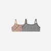 Rylee And Cru Face Masks>Rylee + Cru Girl'S Bralette Set || English Rose, Blue Floral