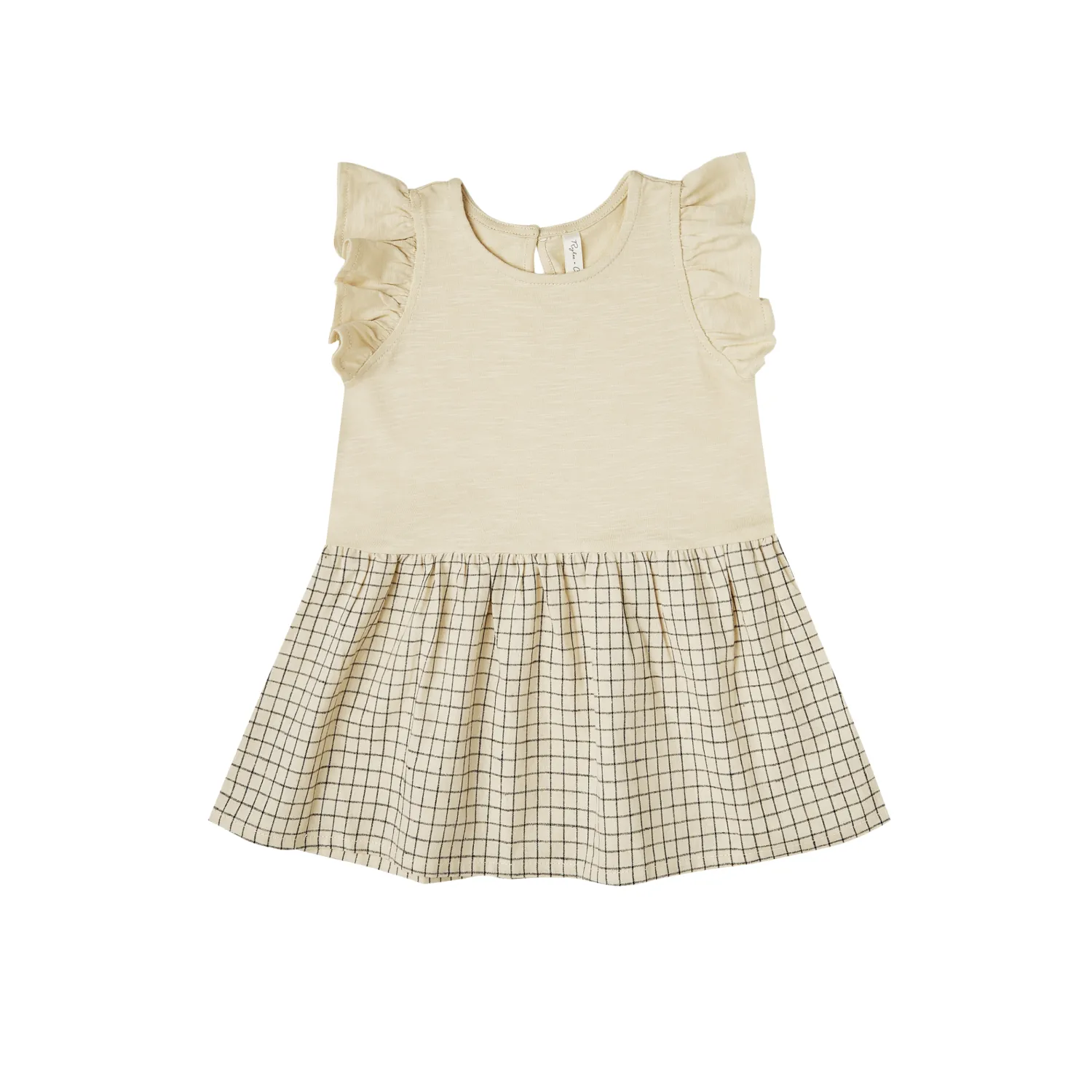 Rylee And Cru Overalls & Jumpsuits>Rylee + Cru Grid Coury Dress Butter