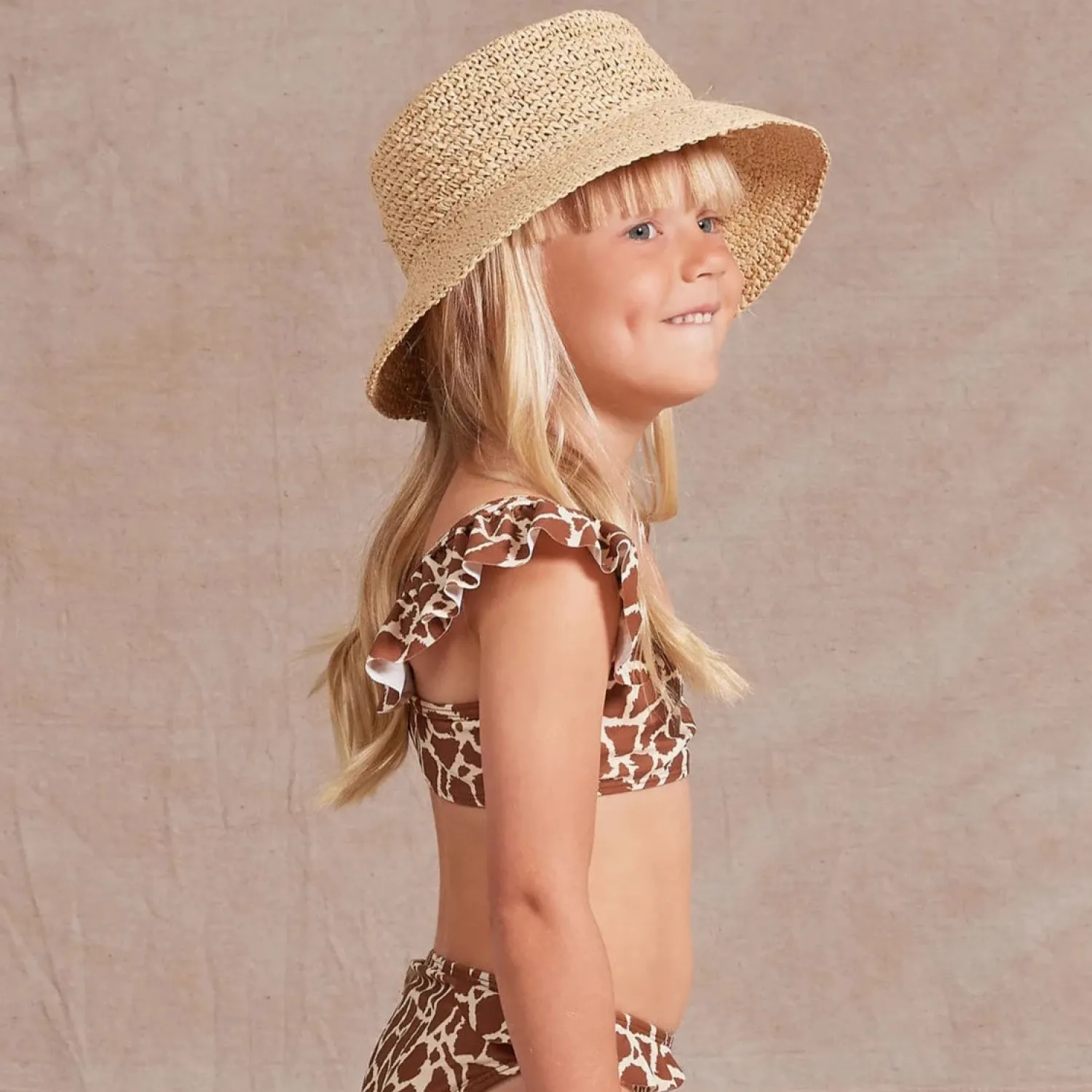 Rylee And Cru Face Masks>Rylee + Cru Hanalei Bikini || Giraffe Spots