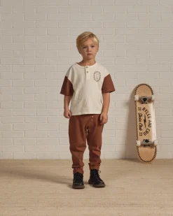 Rylee And Cru T Shirts>Rylee + Cru Henley Contrast Tee || Skate Of Mind