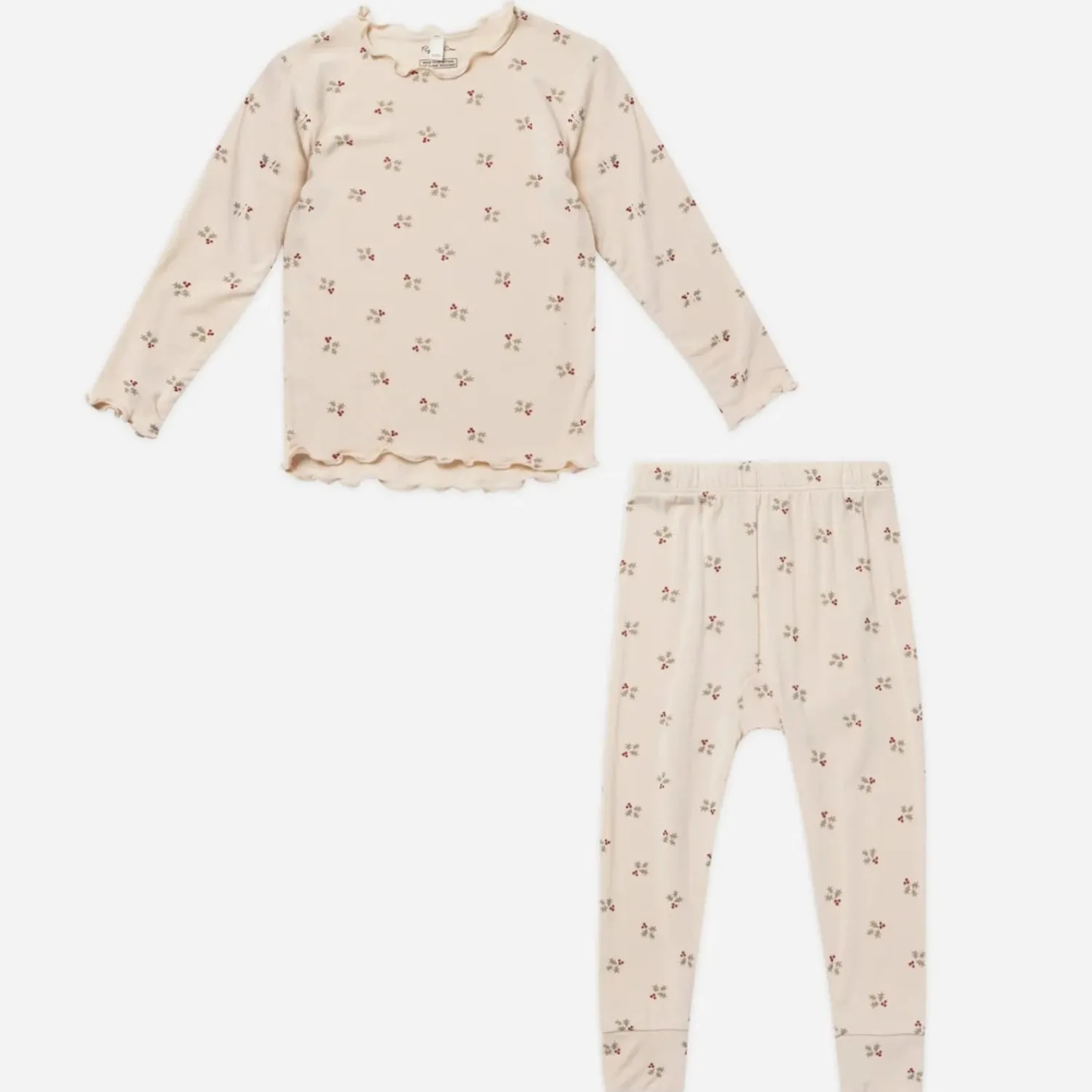 Rylee And Cru Face Masks>Rylee + Cru Modal Pajama Set || Holly Berry