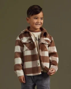 Rylee And Cru Jackets>Rylee + Cru Plaid Shacket || Cedar Plaid