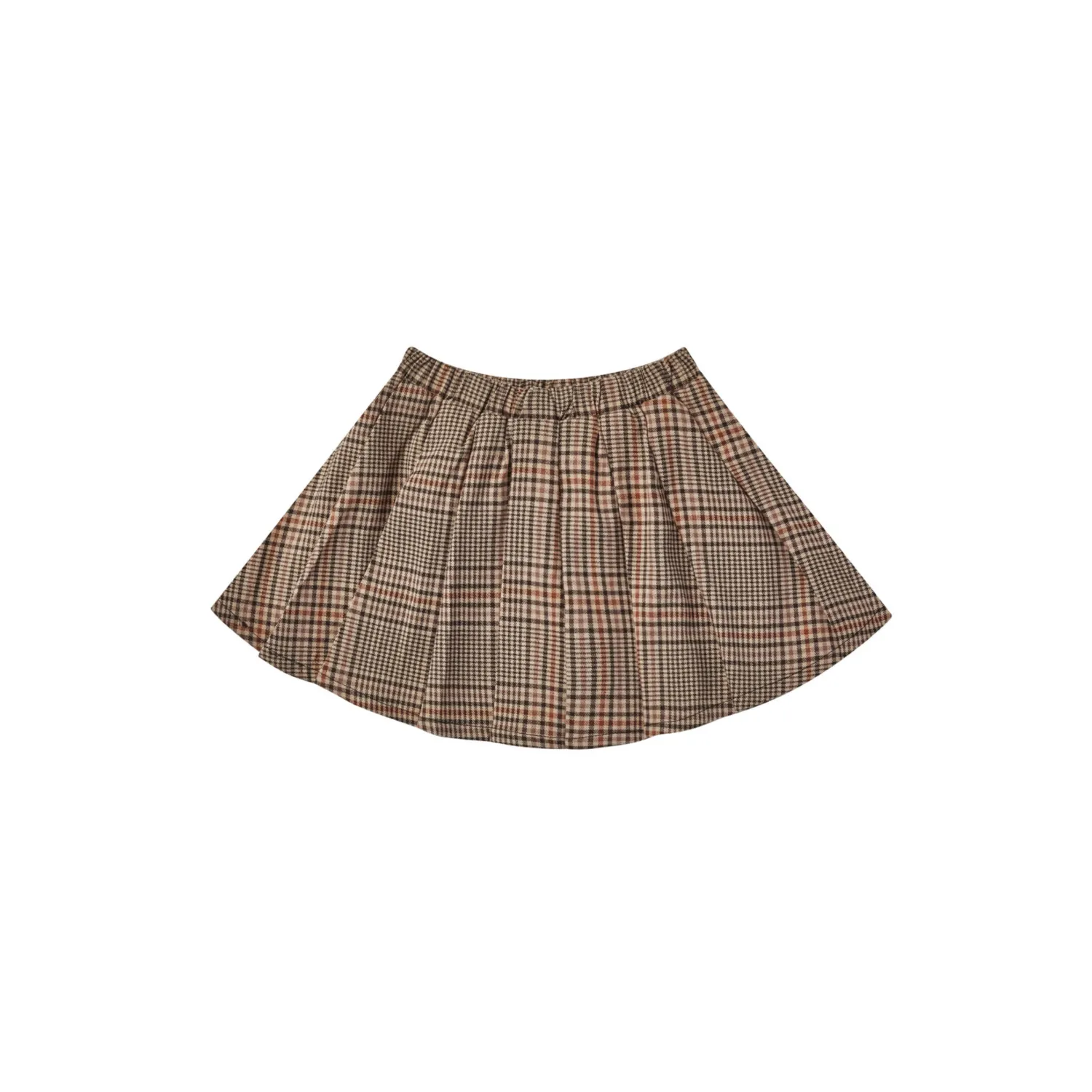Rylee And Cru Dresses>Rylee + Cru Pleated Mini Skirt/Skort Rustic Plaid
