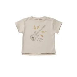 Rylee And Cru T Shirts>Rylee + Cru Raw Edge T Shirt Guitar