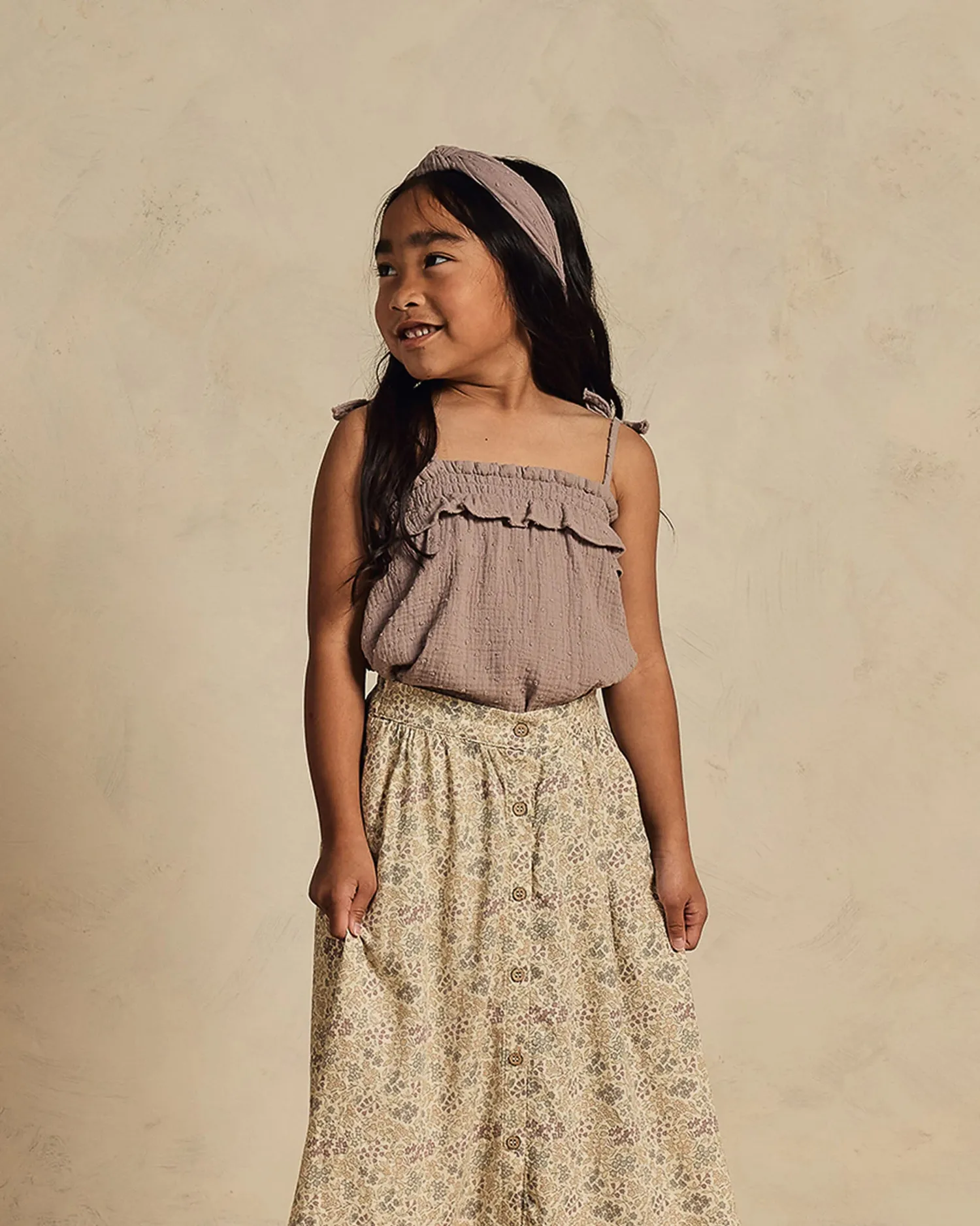 Rylee And Cru Face Masks>Rylee + Cru Ruffle Tube Top || Purple