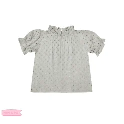 Rylee And Cru Skirts>Rylee + Cru Stella Blouse Blue Fog