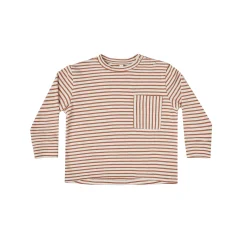 Rylee And Cru Blouses>Rylee + Cru Striped Long Sleeve Skater Tee