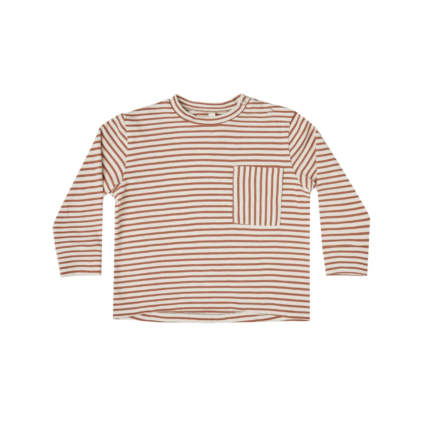Rylee And Cru Blouses>Rylee + Cru Striped Long Sleeve Skater Tee