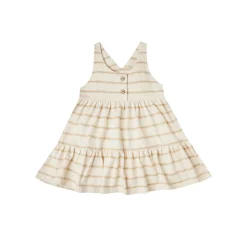 Rylee And Cru Overalls & Jumpsuits>Rylee + Cru Striped Ruby Swing Dress Almond Natural
