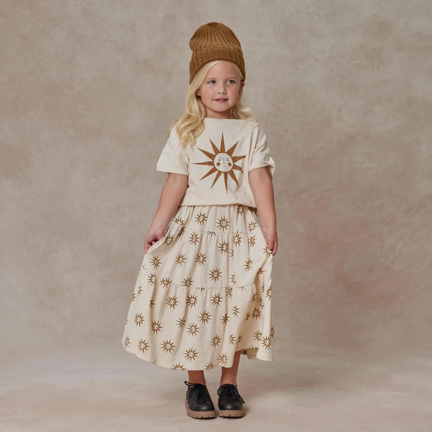 Rylee And Cru Dresses>Rylee + Cru Tiered Midi Skirt || Suns