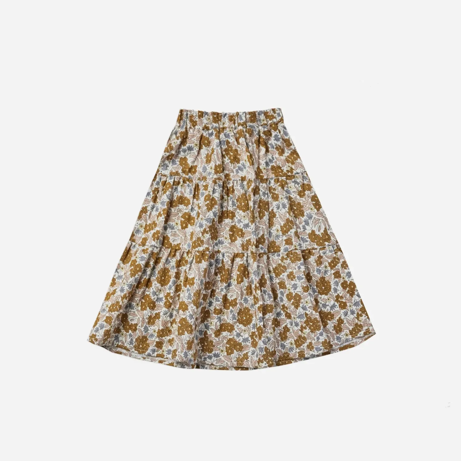 Rylee And Cru Dresses>Rylee + Cru Tiered Midi Skirt || Gardenia