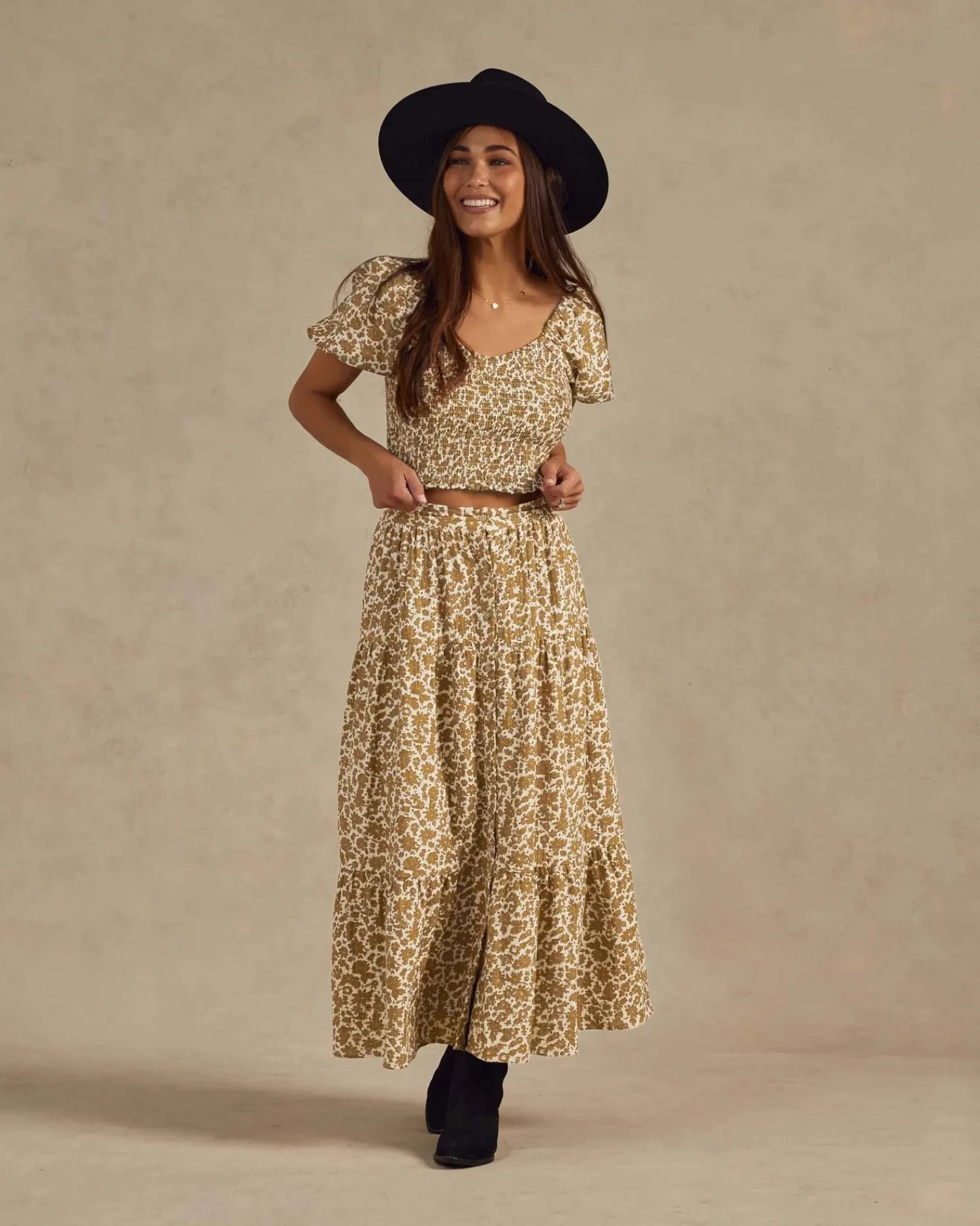 Rylee And Cru Face Masks>Rylee + Cru Women Joelle Skirt | Gold Gardens