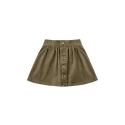 Rylee And Cru Dresses> Button Front Mini Skirt Olive
