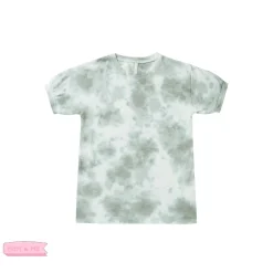 Rylee And Cru Long Sleeve T Shirts> Jersey Shirt Dress Aqua Tie Dye