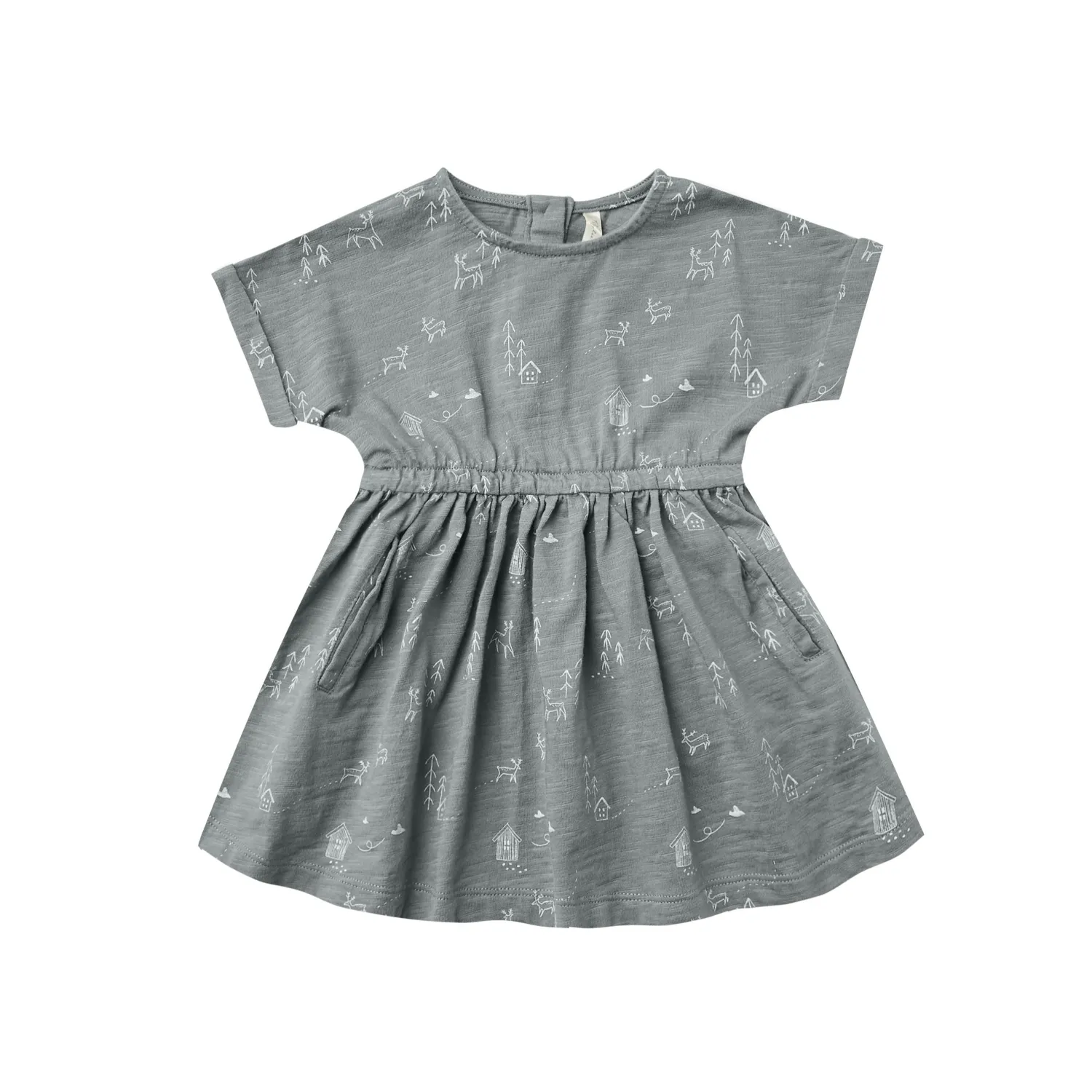 Rylee And Cru Overalls & Jumpsuits> Kat T-Shirt Dress Woods Indigo