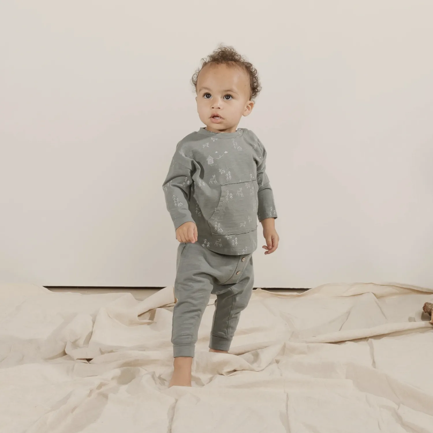 Rylee And Cru Blouses> Kat Woods Indigo Long Sleeve T Shirt