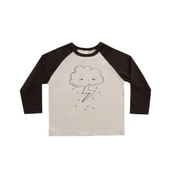 Rylee And Cru Blouses> Raglan Tee Vintage Black