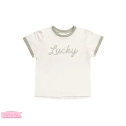 Rylee And Cru Long Sleeve T Shirts> Ringer Tee Lucky