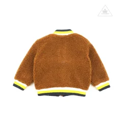 Stella McCarney Kids Jackets>Stella Mccartney Kids Baby Boy Teddy Jacket With Patches Brown