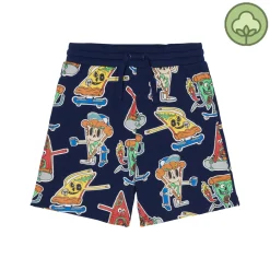Stella McCarney Kids Shorts>Stella Mccartney Kids Boy Pizza Skaters Fleece Shorts