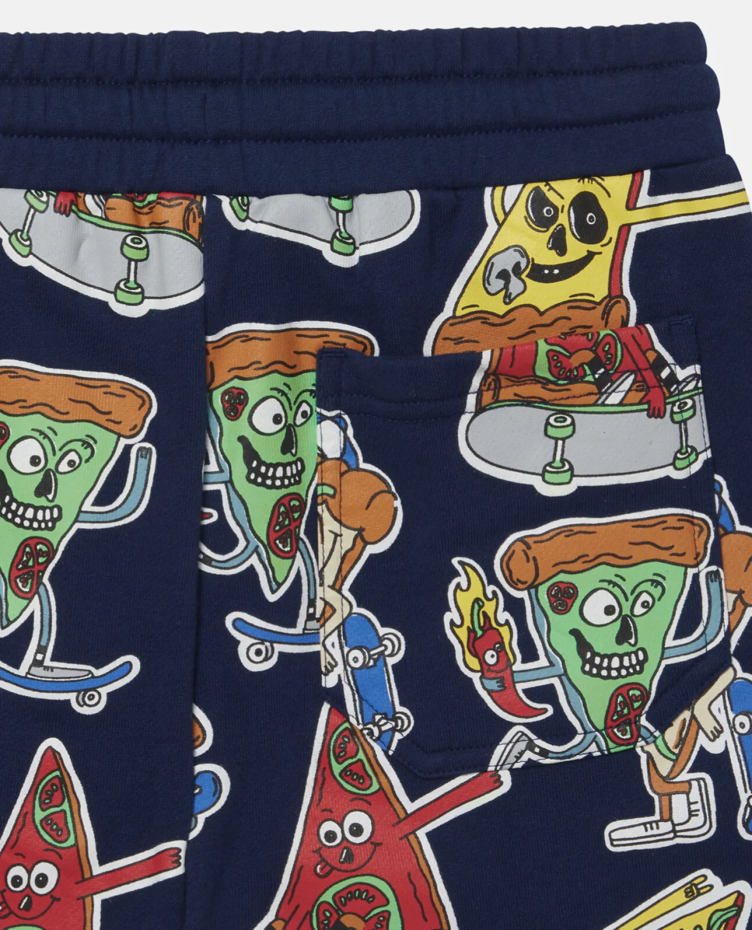 Stella McCarney Kids Shorts>Stella Mccartney Kids Boy Pizza Skaters Fleece Shorts