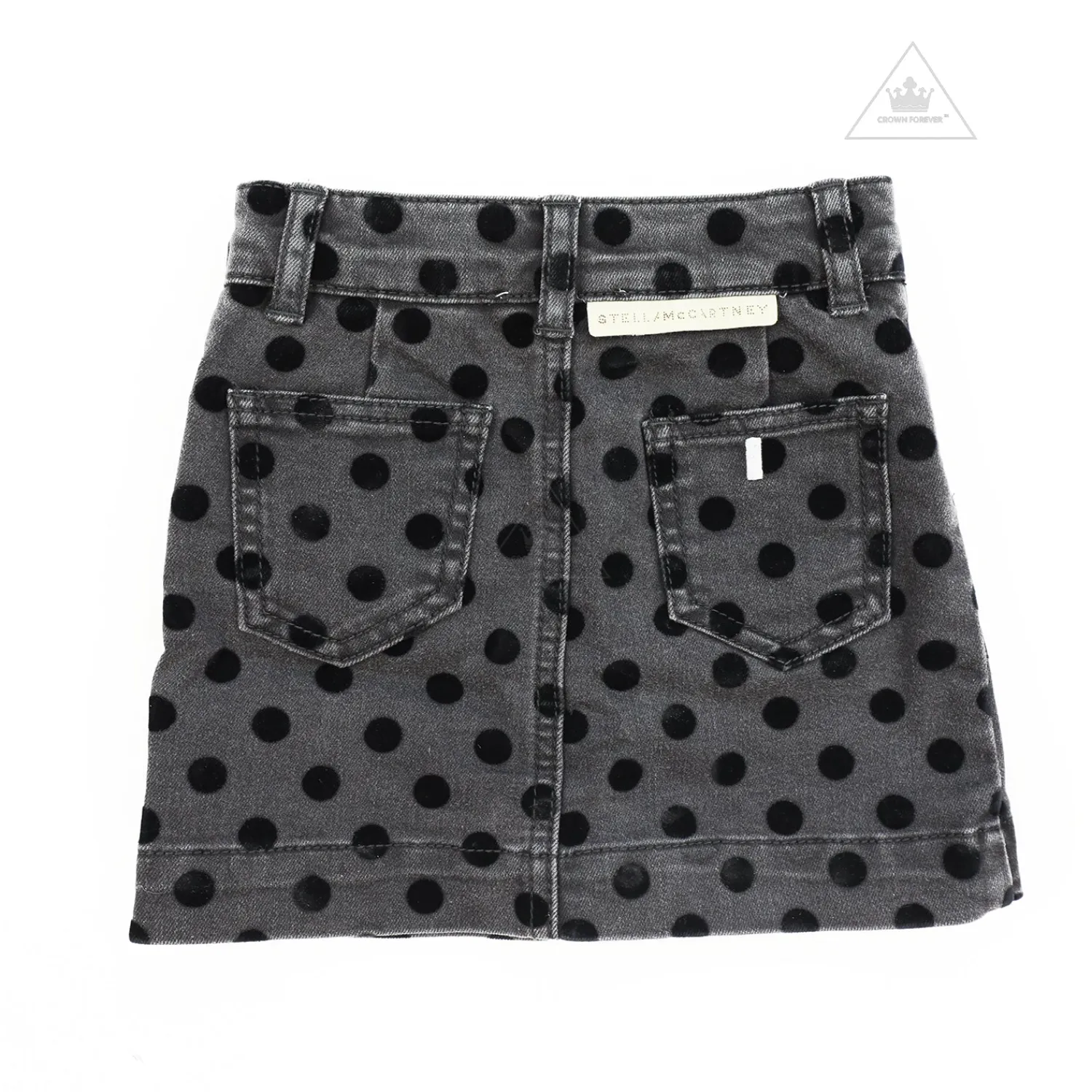 Stella McCarney Kids Dresses>Stella Mccartney Kids Girl Flock Dot Denim Skirt * Final Sale